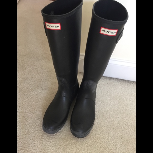 Hunter Shoes - HUNTER BOOTS - PRICE FIRM! Well Loved Black Size 9